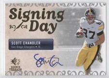 2007 SP Rookie Threads Signing Day Scott Chandler #SDA-SC Auto 00ah