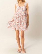 Hyfve London Floral Tiered Mini Dress Size L