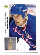 MARK MESSIER 1992-93 UPPER DECK AW LESTER B. PEARSON CARD NEAR MINT+ CONDITION