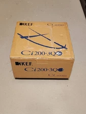 KEF Ci200-3QS Round Speaker Square Mount In-Ceiling Speaker See Pics 4 Dimension