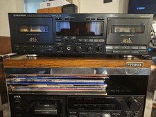 pioneer stereo double cassette deck Model CT-W830R