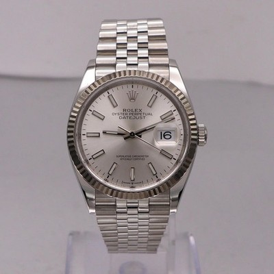 Rolex Datejust 36mm Steel Silver Index Dial Automatic Mens Watch 126234
