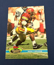 1991 Stadium Club Football Ricky Ervins Rookie Card #353 Set Break NM. rookie card picture