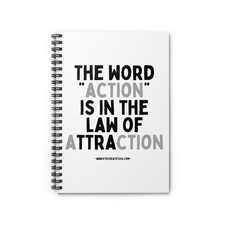 Motivation Inspirational Spiral Notebook, ruled line paper, 118 pages.