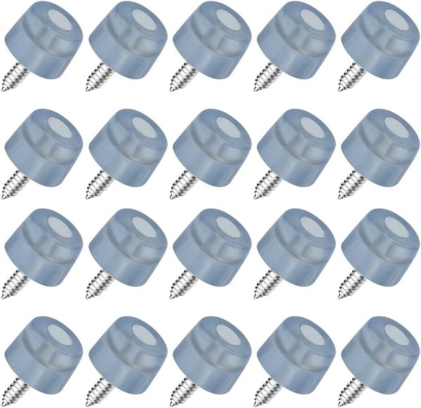 MöBelfüßE Gummi Transparent Rund Schraubbar M4 20 StüCk FüR MöBel GeräTefüßE-image