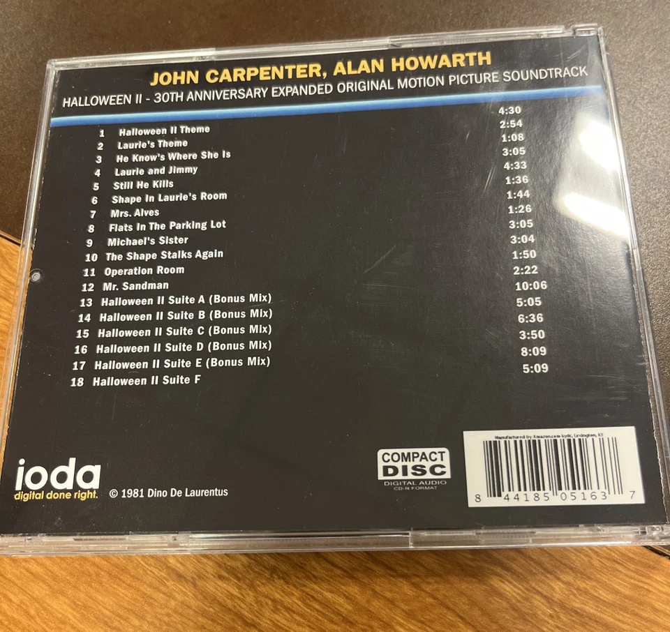 HALLOWEEN II 30th Anniversary EXPANDED Ed John Carpenter/Alan Howarth 1000 copy - Image 2 of 4