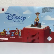 TONIES Disney Audio Music Player BUNDLE Toniebox  6 Characters RARE SET NEW