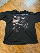 Vintage Dale Earnhardt Sr. Memorial NASCAR T-Shirt 2001 USA Made Single Stitch