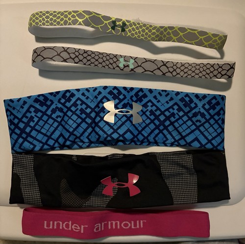 Under Armour Athletic HeadBands For Hair Lot Of 7 Colorful & Multicolor Womens