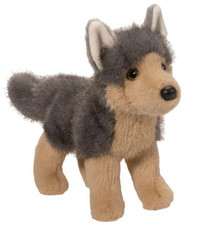 Juguete de peluche Lykos 10" Wolf Douglas peluche gris madera coyote