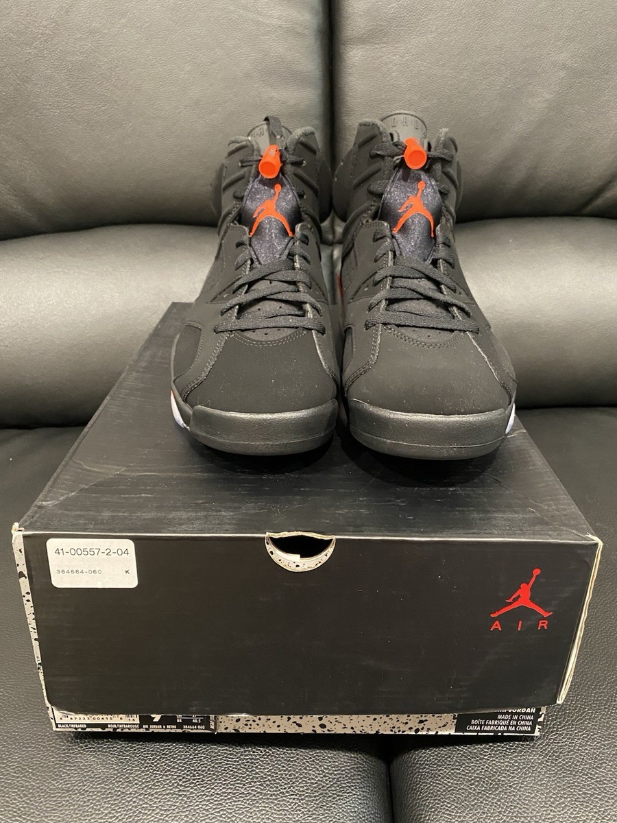 Jordan Retro 6 (VI) Black Infrared; Size 9 2019 Release BRAND NEW
