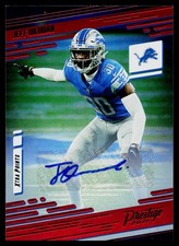 2021 Panini Prestige #56 Jeff Okudah Xtra Points Autograph Red