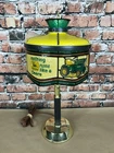Vintage 70's John Deere Table Lamp Wall Sconce Stained Glass Tiffany Style