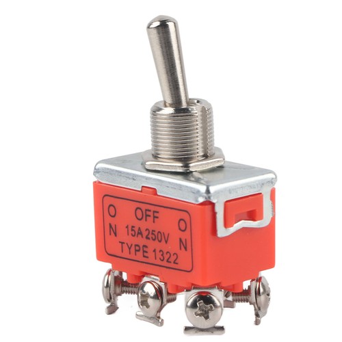 2x 250V 15A DC Motorschalter 3 Position Vorwärts- Stopp - Rückwärts Kippschalter - Picture 10 of 12