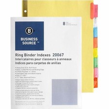 Business Source Reinforced Insertable Tab Ind...