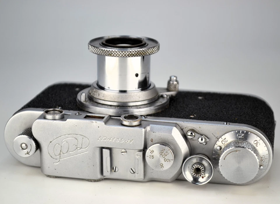 Cámara RF SOVIÉTICA URSS "FED-1" TOTALMENTE REPARADA + TUBO FEED-50 lente M39 f3.5/50 (2) Foto 4 de 4