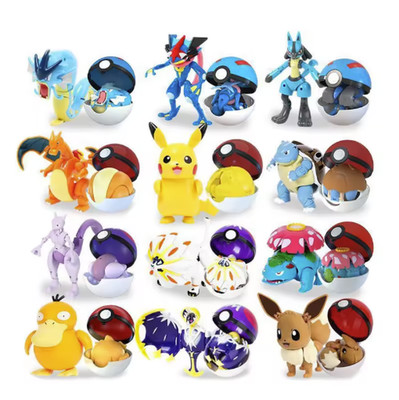 Pokemon Pikachu Poké Ball Deformation Toys Pocket Monster Anime Figure Gyarados