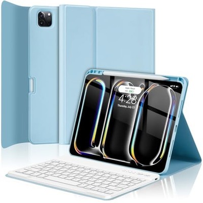 Case for iPad Pro 11-inch 2024/2025 with Keyboard and Pencil Holder, Detachable