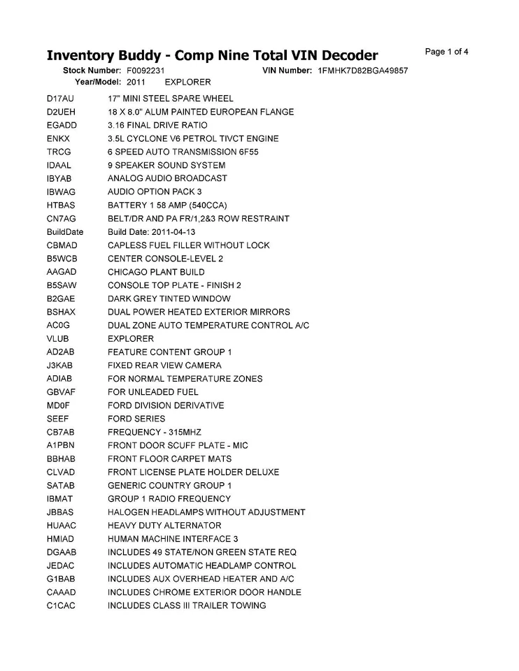 Б/у зеркало левой двери подходит: 2011 Ford Explorer питания ручной складной окрашенный с подогревом - Изображение 3 из 4
