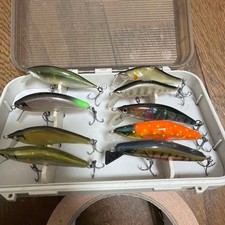 Lure Set of 9, Minnow Plug, Hard Lure, Fishing Tackle