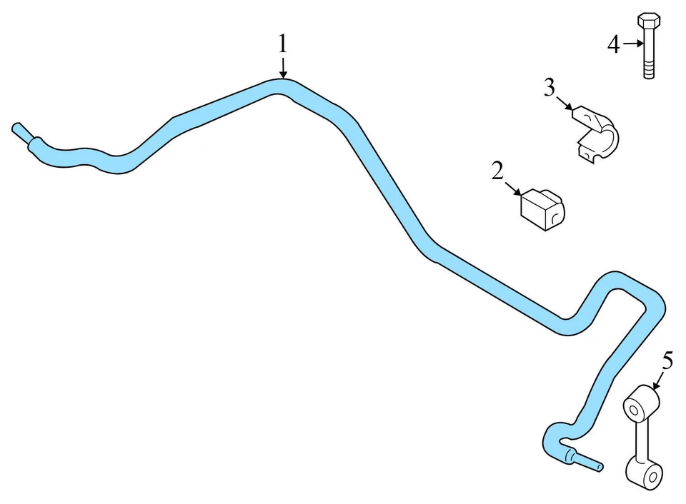 BMW Z4 2009-2016 - Estabilizador trasero / Barra estabilizadora con eslabón final 6784923 Foto 4 de 4