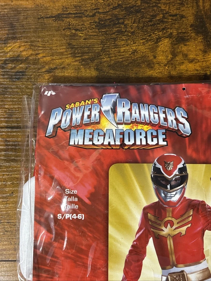 Power Rangers Size 4-6 Small Megaforce Red Standard Child Costume New - Image 2 of 4