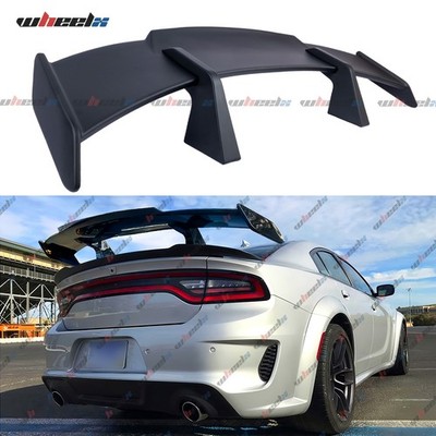 For Dodge Charger 2011-23 Matte Black 58'' Rear Trunk Spoiler Racing Tail Wing GT