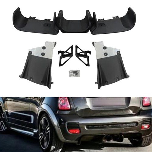 Rear Bumper Diffuser Lip+Aerodynamic Kit+Bracket For Mini R58 R59 R56 ...