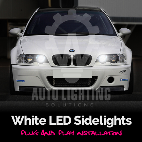 For BMW E46 3 Series 1998-2005 Xenon White LED Sidelight Upgrade Light Bulbs - 第 1/2 張圖片