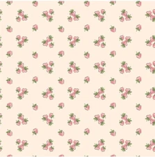 Poppie Cotton Garden Party Strawberry Fields Yellow - Cut by the half yard