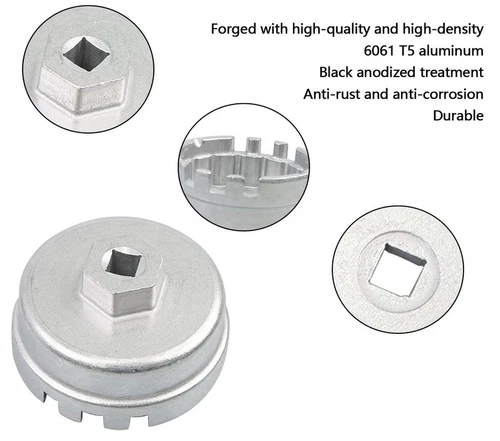 For Toyota Lexus Scion 4 Cylinder Oil Filter Aluminum Cup Wrench Housing Cap M01 - Bild 11 von 11