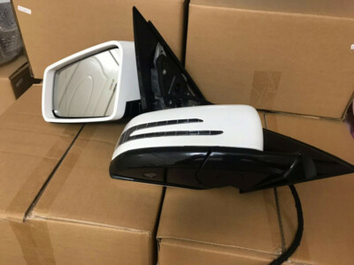 Car Side Door Mirror Set for Mercedes Benz E class W212 E300 E200 E360 White