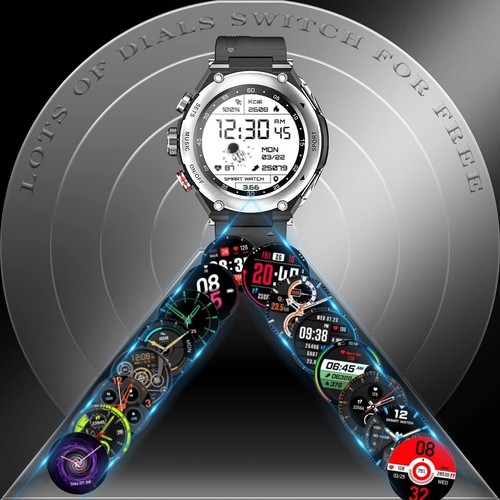 ⌚Desong T92 Smart Watch with Earbuds, 3 in 1 Round Fitness Tracker, 1.28inch⌚ - Zdjęcie 3 z 9