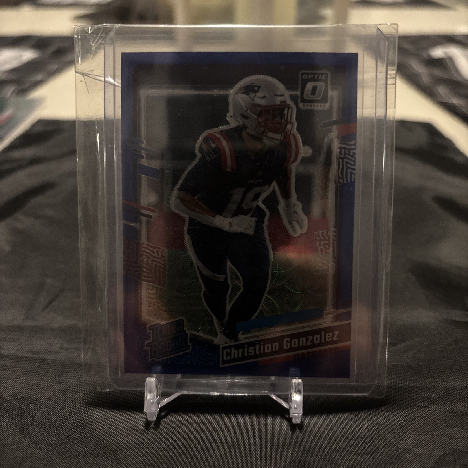 Christian Gonzalez Donruss Optic RC Preview Blue Scope 2023