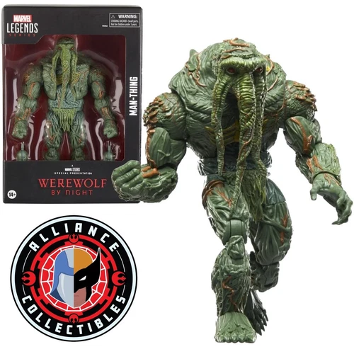 Figura Hasbro 2024 Marvel Studios Legends Hombre Lobo de Noche MAN-THING Escala 6"