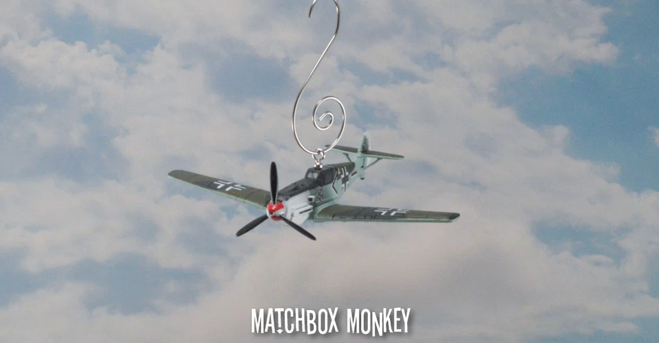 WWII German Bf 109 Messerschmitt Fighter Luftwaffe JG-3 Udet Plane Ornament Me - Image 3 of 4