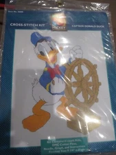 DISNEY Vintage CAPTAIN DONALD DUCK Counted Cross Stitch KIT - 2000's - #36005