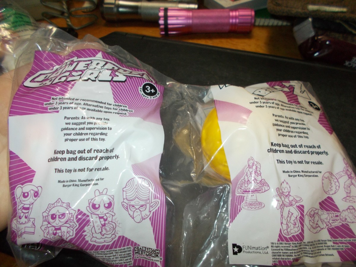 Burger King Kids Meal Toy The Powerpuff Girls and Dragonball Z