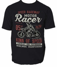 Moto Racer t shirt motorcycle biker garage motor S-3XL 