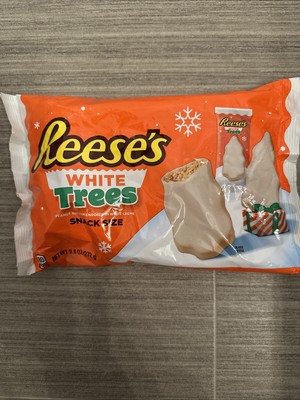 REESE'S White Creme Peanut Butter Trees Candy, Christmas, 9.6 oz