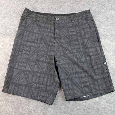 Crazy Shirts Hawaii Shorts Mens 34 Gray Swim Trunks 10'' Board Beach Hybrid