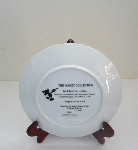 The Disney Collection 1st Edition Series Happily Ever After Collectors Plate - Picture 3 of 6
