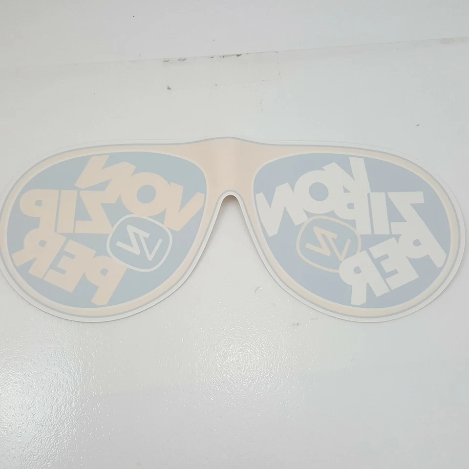 2 Raras VZ Von Cremallera Gafas de sol Gafas Publicidad Ventana Adhesivo 24" Foto 4 de 4