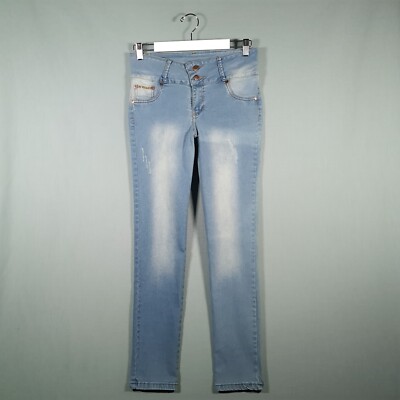 CHEVIGNON Jeans Womens 14 Blue Regular Fit Straight Leg Denim Trousers
