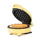 Holstein Housewares Personal Non-Stick Waffle Maker Yellow New