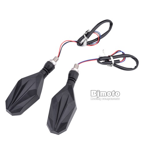 Universal Motorcycle M10 10mm 12V LED Turn Signal Blinker Lights Indicator Lamps - Imagen 9 de 27