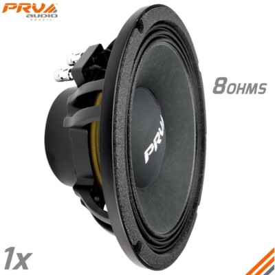 1x PRV Audio 10W1000-NDY 10'' PRO Audio Neodymium Mid Woofer Speaker 8Ohms 1000W
