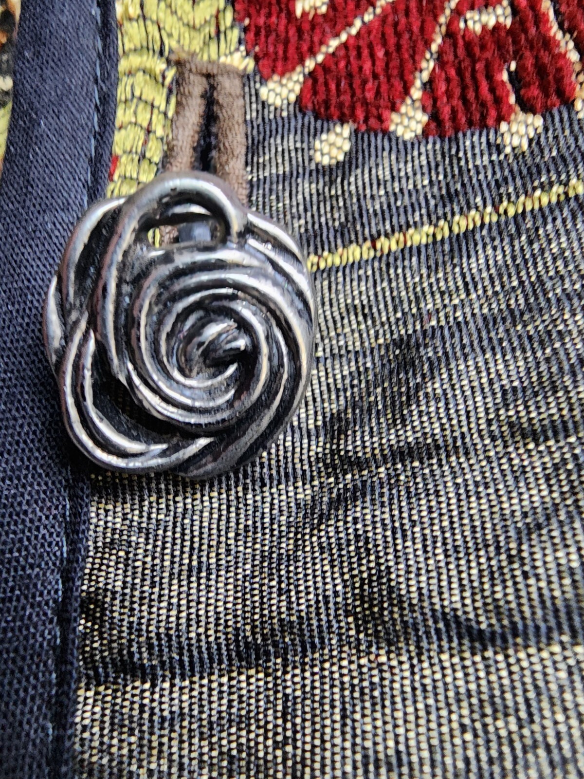 Reversible Fall Boho Tapestry Jacket Artisanal Bu… - image 12