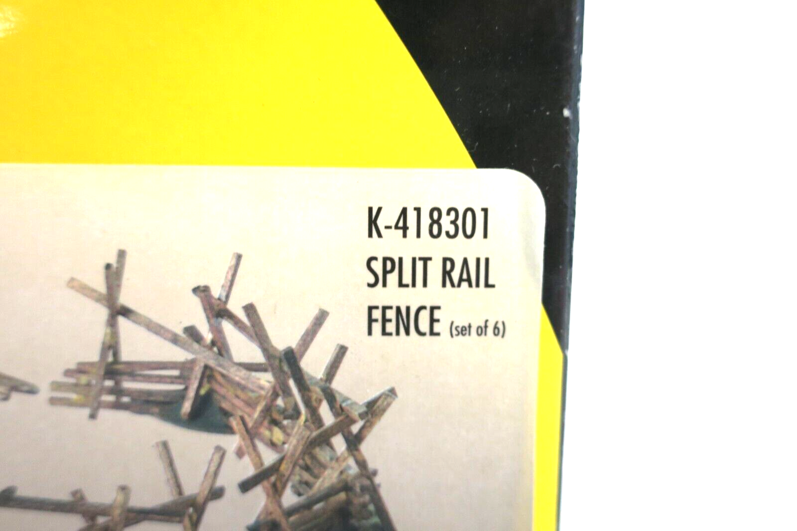 KLINE K418301 SPLIT RAIL FENCE (SET OF 6) MAINLINE AMERICA O/O27