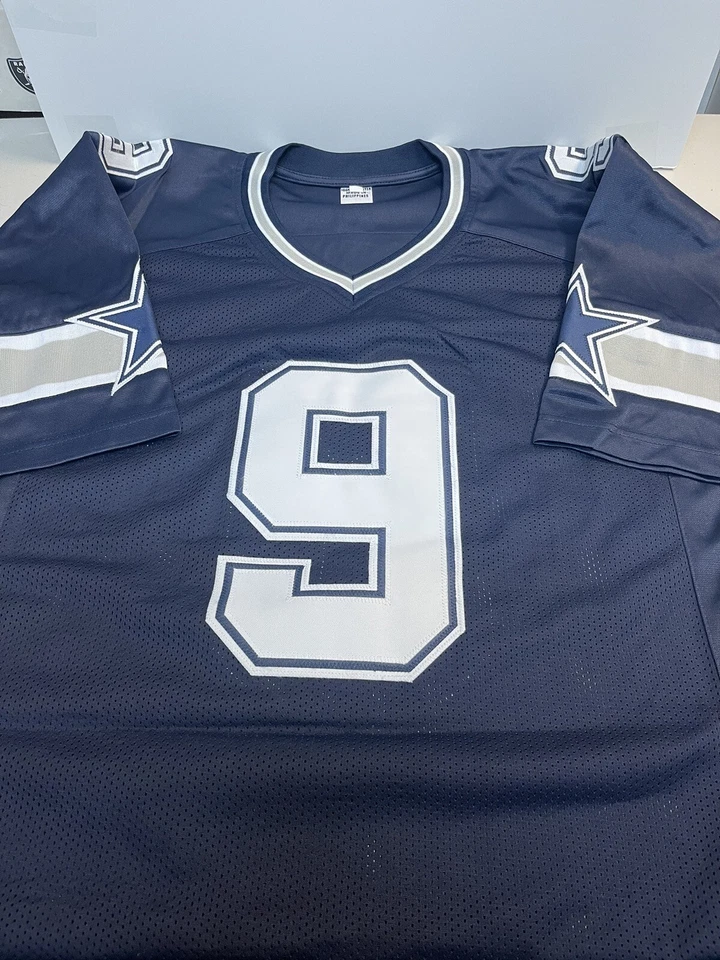 Camiseta Tony Romo #9 cosida en casa Gameday talla para hombre XLG Foto 2 de 2